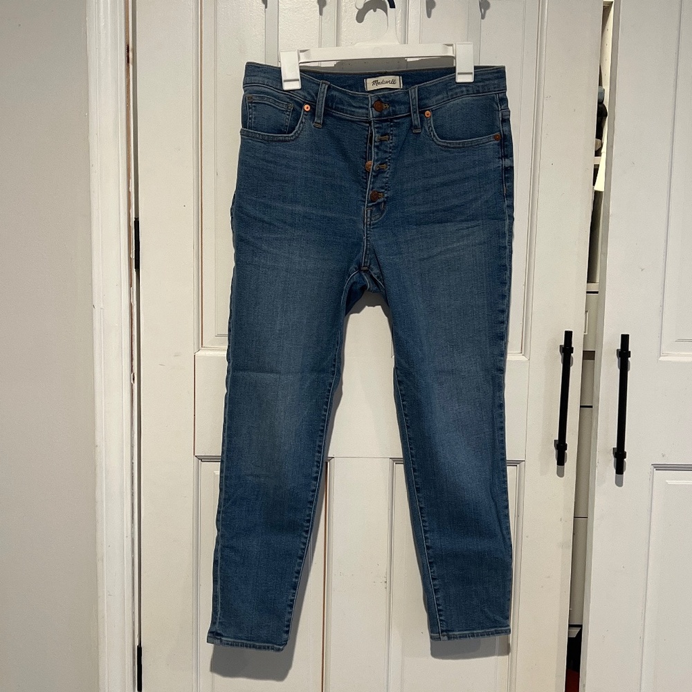 Madewell button fly skinny jeans NWOT size 31